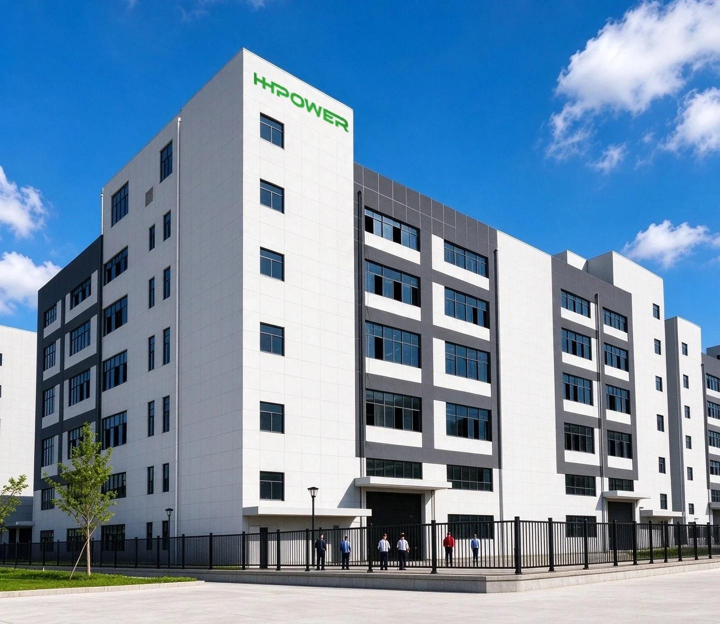 HHPOWER lithium battery factory exterior building in Dongguan China - UAV and energy storage battery manufacturer